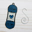 Blue Yarn Skein Christmas Ornament Knitting Ball Crochet