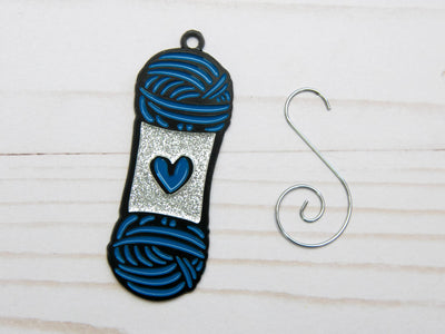 Blue Yarn Skein Ornament