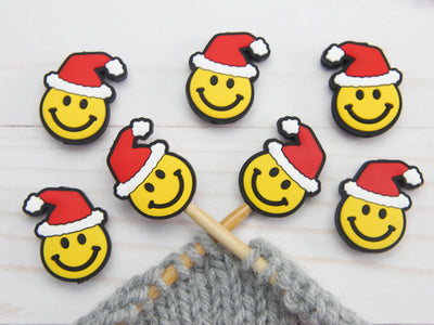 Happy Santa | Stitch Stoppers Point Protectors Knitting