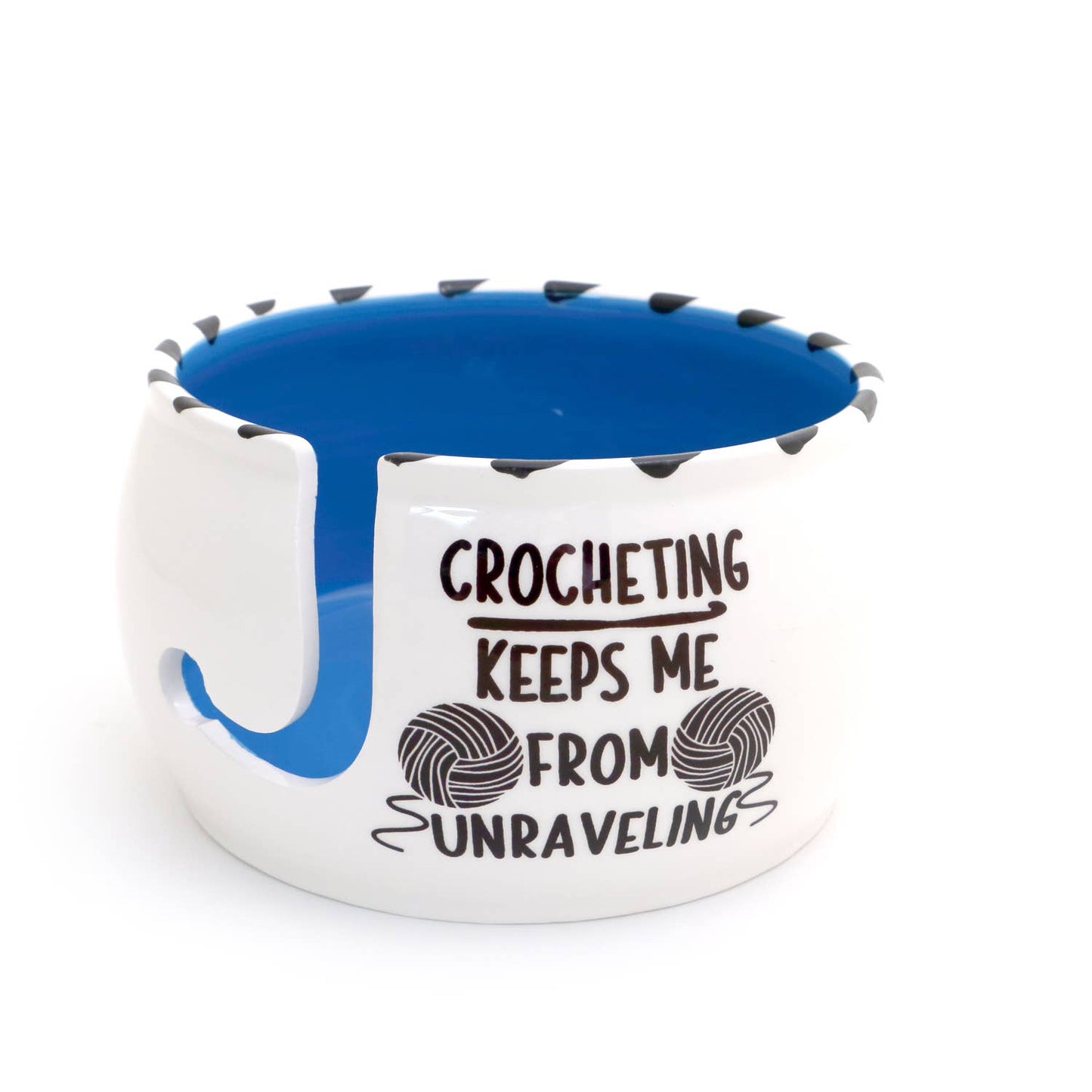 Crochet Keeps Me From Unraveling Yarn Bowl