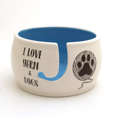 I Love Dogs and Yarn - Yarn Bowl