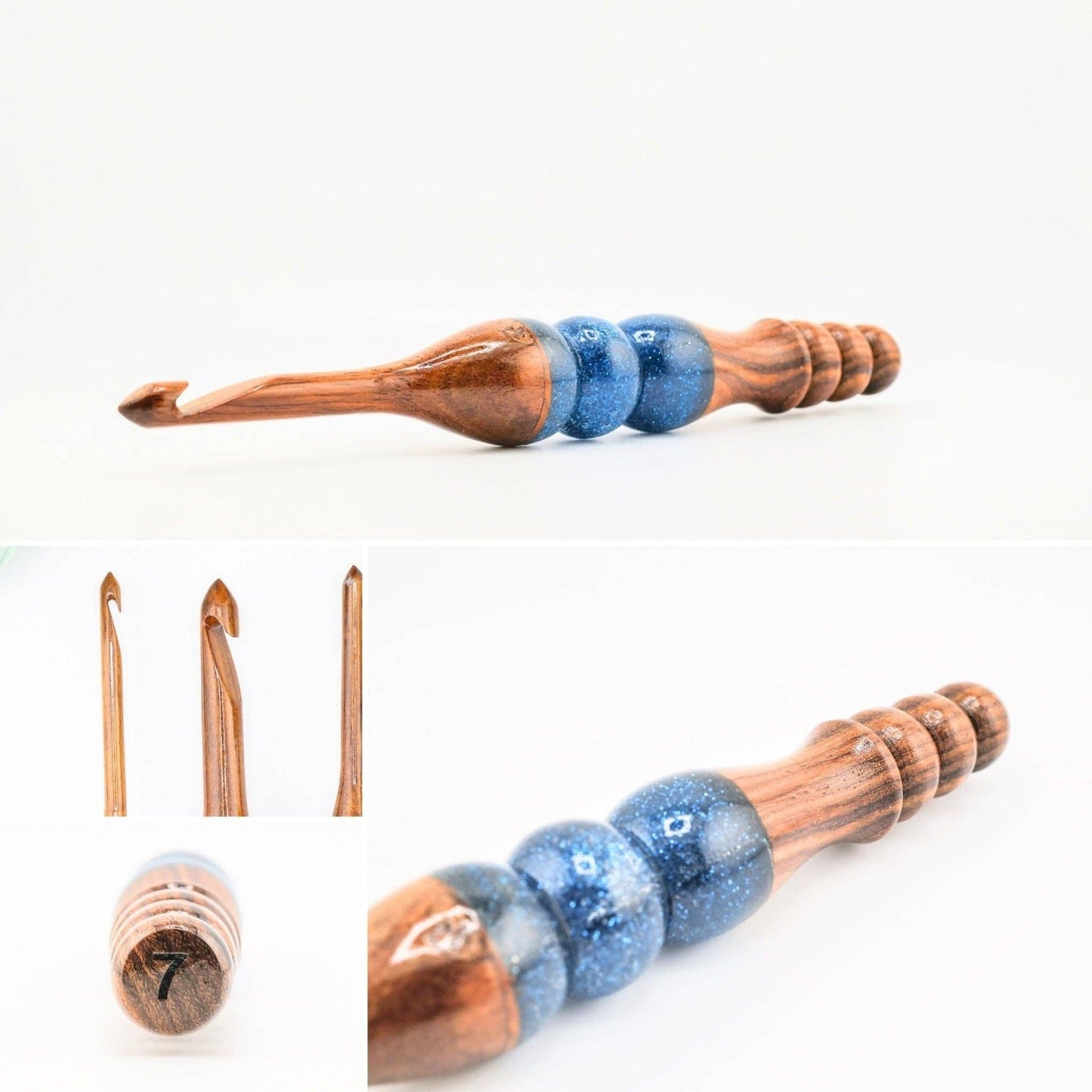 Sparkle Rosewood Crochet Hook