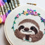 Smiling Sloth Embroidery Kit