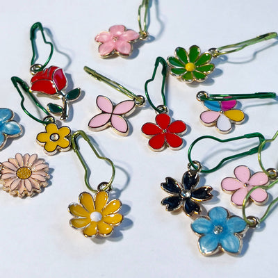Flower Garden Stitch Marker Set
