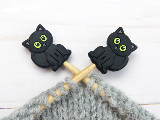 Black Cat | Stitch Stoppers Knitting Notions