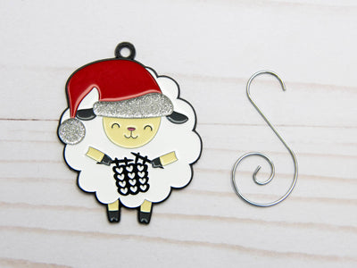 Knitting Sheep Ornament