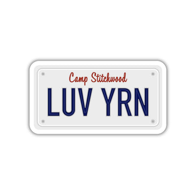 Luv Yrn License Plate Sticker