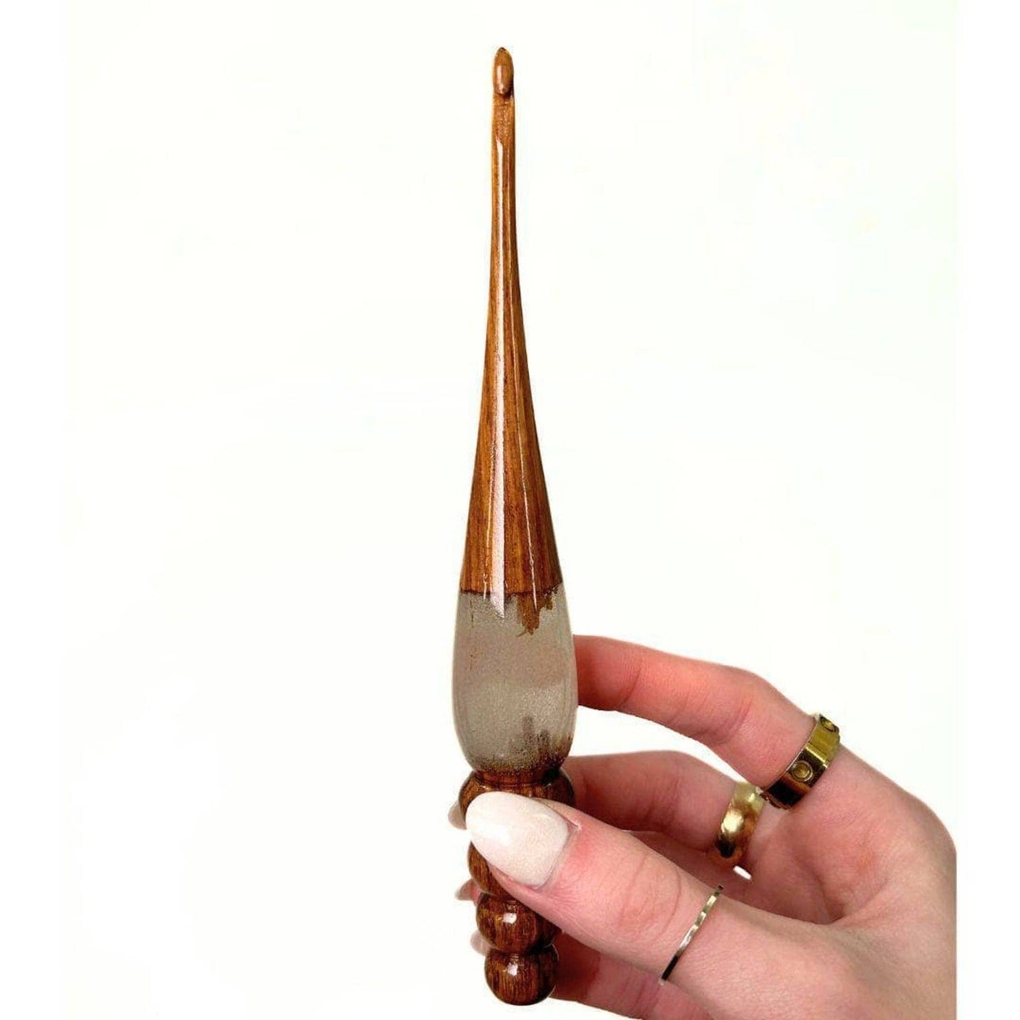 Sparkle Rosewood Crochet Hook