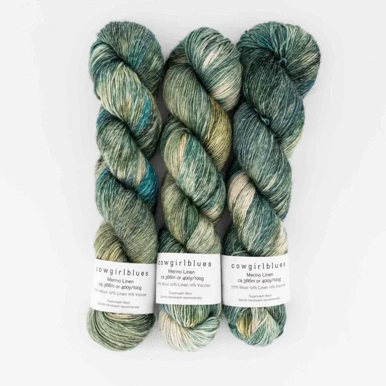 Merino Linen Fingering Weight by cowgirlblues
