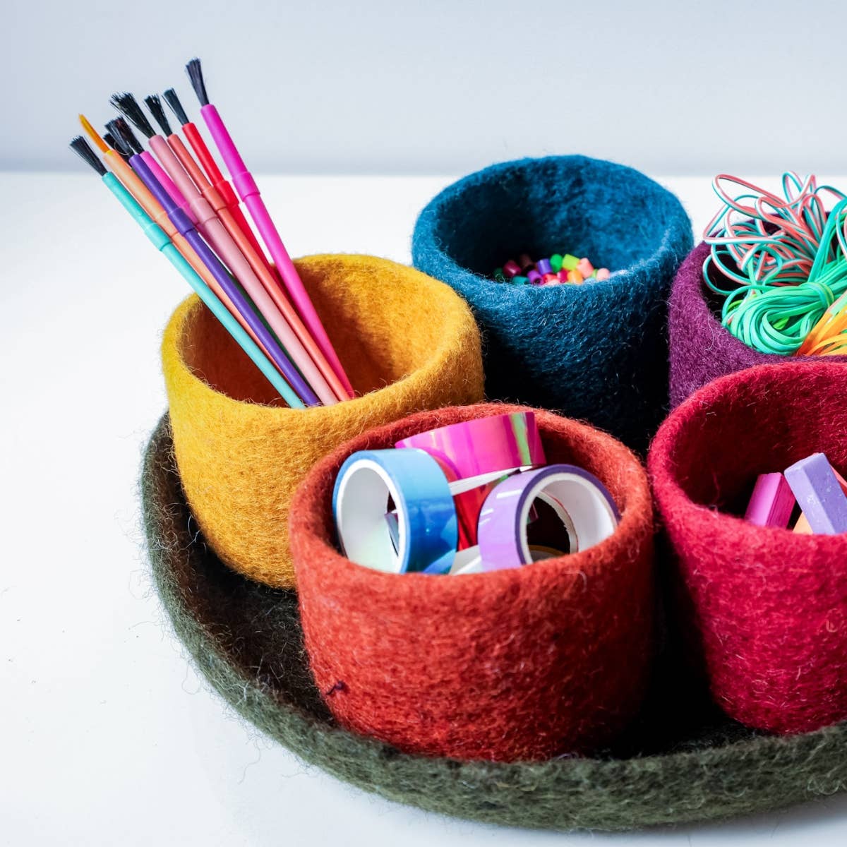 Felt Tidy Pod ♡ Felt Organizer Tray
