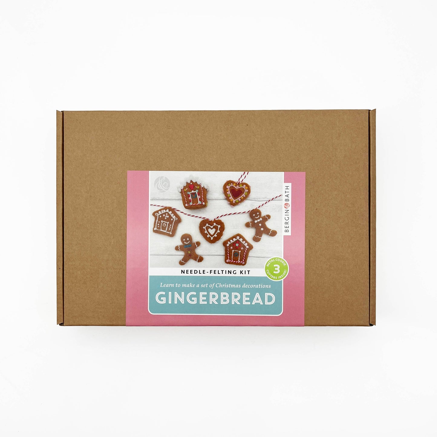 Gingerbread Ornament Needle Felting Kit
