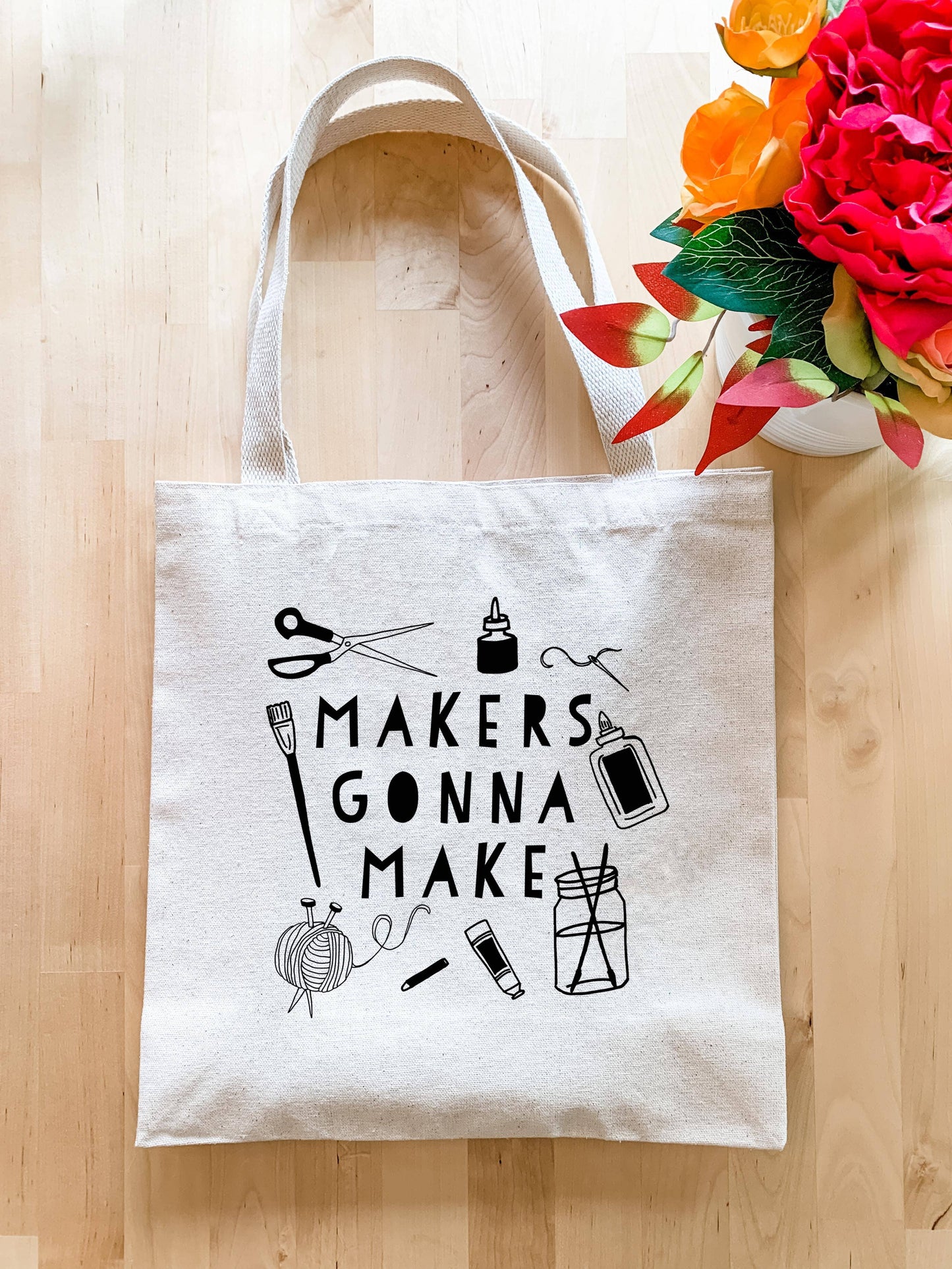 Makers Gonna Make - Canvas Tote Bags - DIY, Crafty