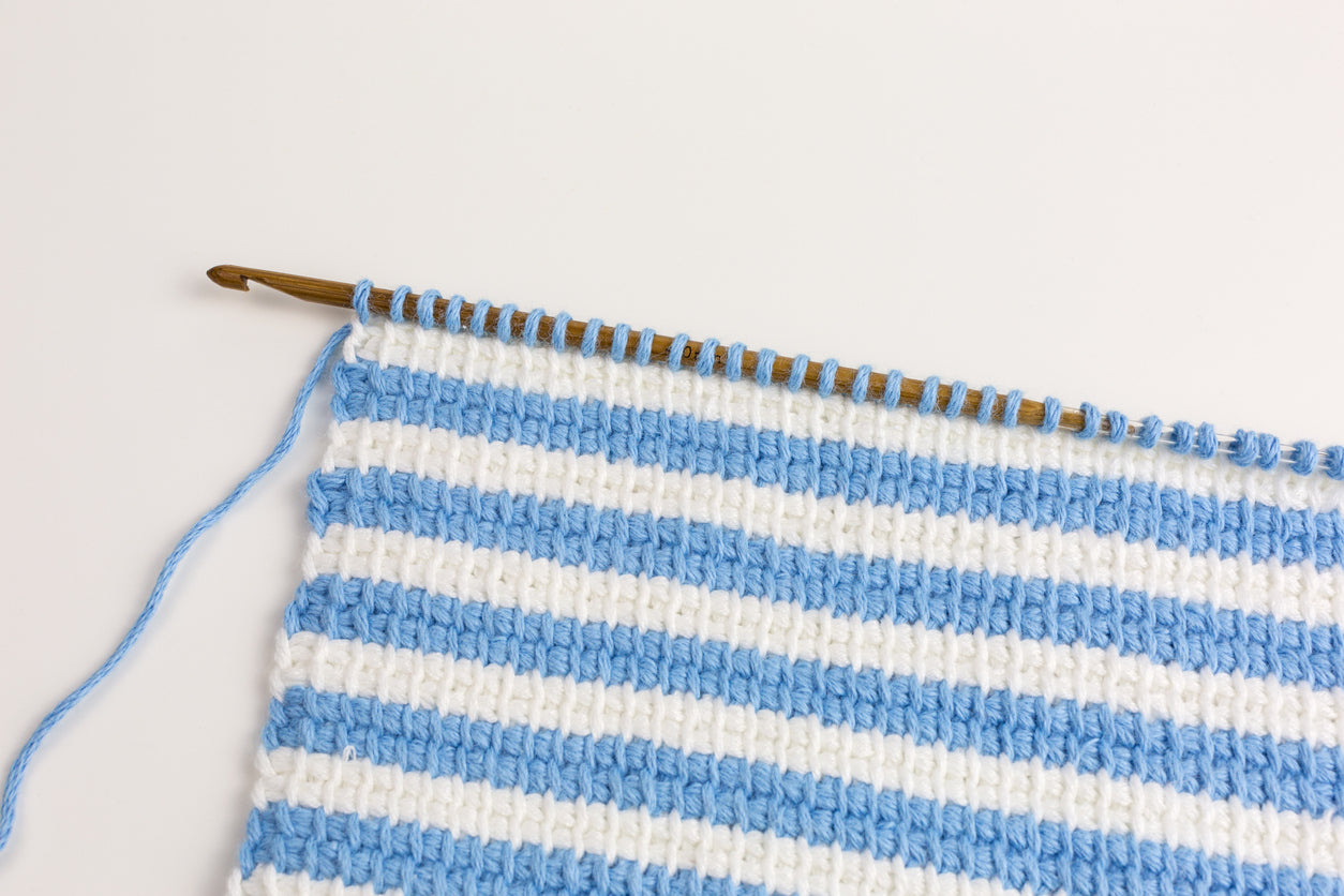 Fiber Arts Technique Series: Tunisian Crochet - the best of both worlds!