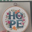 Hope - Four Letter Floral Modern Cross Stitch Kit